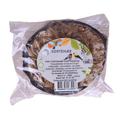 Schwarze Mischung aus halben Kokosnüssen mit Topping (gemischt) - Preis pro Stück!